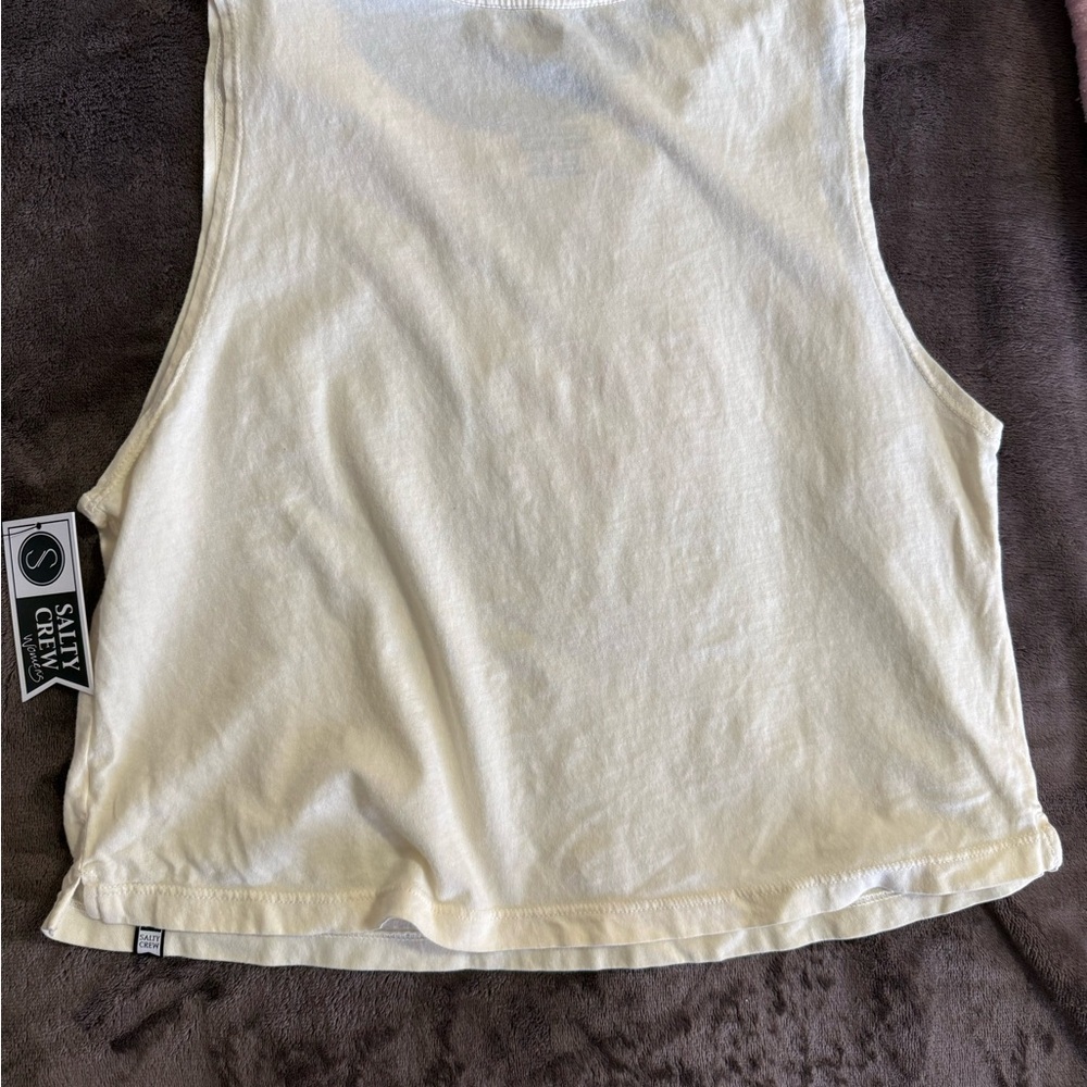 Salty Crew Light Yellow Tank Top - Picture 4 of 5
